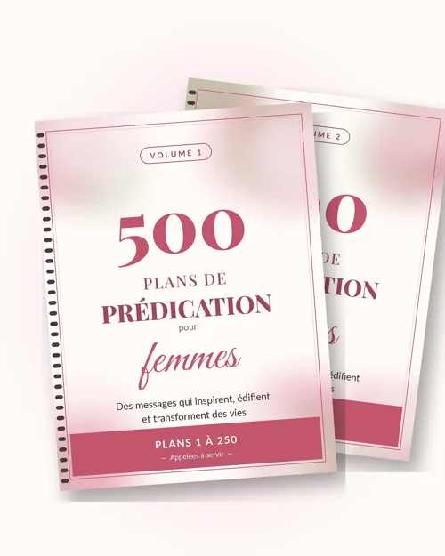 500 Plans de Prédication pour Femmes avec les 3 bonus